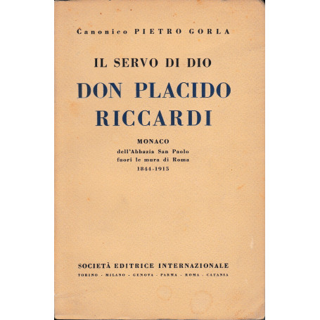 Il servo di Dio  Don Placido Riccardi