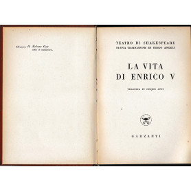 La vita di Enrico V. Tragedia in cinque atti