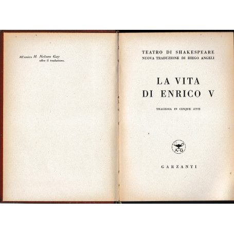 La vita di Enrico V. Tragedia in cinque atti