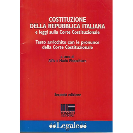 Costituzione della Repubblica italiana e leggi su Corte costituzionale