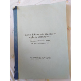 Corso di economia matematica applicata alla ingegneria