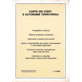 Corte dei Conti e autonomie territoriali