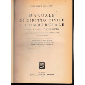 Manuale di diritto civile e commerciale  vol 3° - parte secondaLibrisaggi