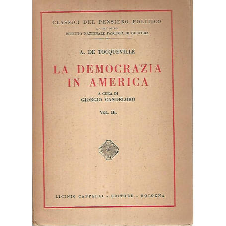 La democrazia in America. Vol III