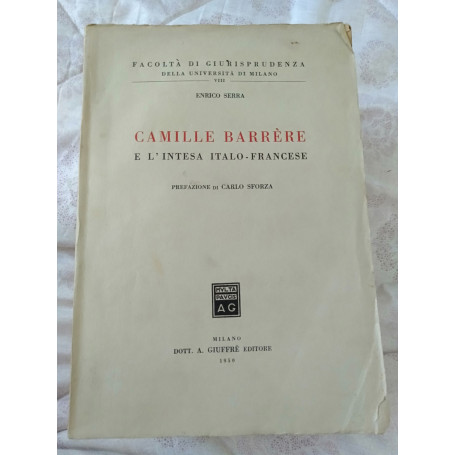 Camille berrère e l intesa italo-francese