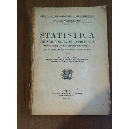 STATISTICA METODOLOGIA ED APPLICATA
