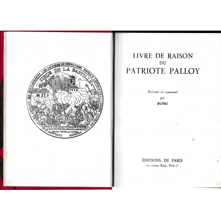 Livre de raison du Patriote Palloy