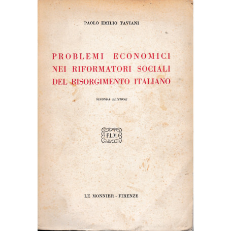 Problemi economici nei riformatori sociali del risorgimento italiano