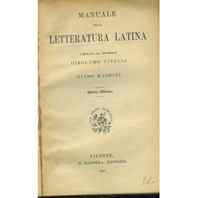 Manuale della letteratura latina