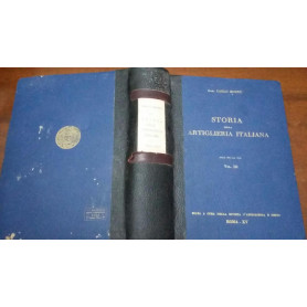 Storia delle artiglieria italiana vol III