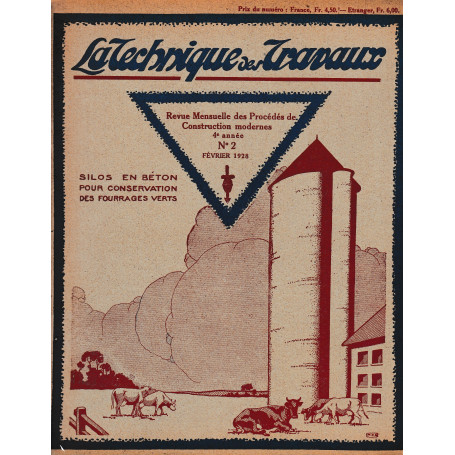La Technique des Travaux  anno 4°  n. 2  Febbraio 1928
