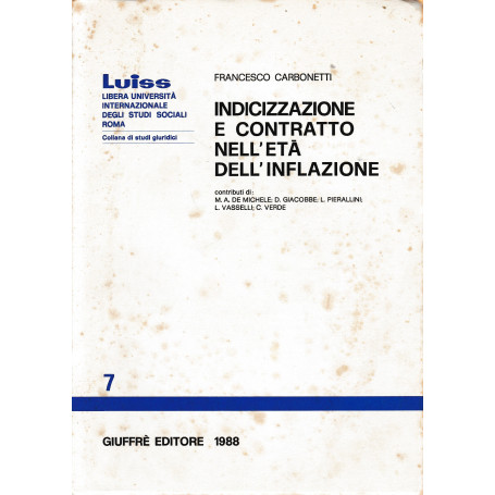 Indicizzazione e contratto nell'età dell'inflazione