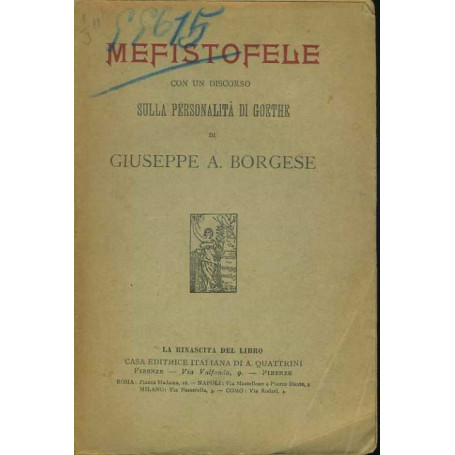 Mefistofele con un discorso sulla personalità di Goethe