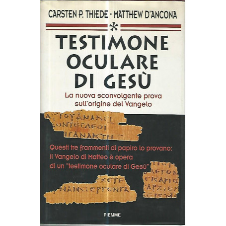 Testimone oculare di Gesù