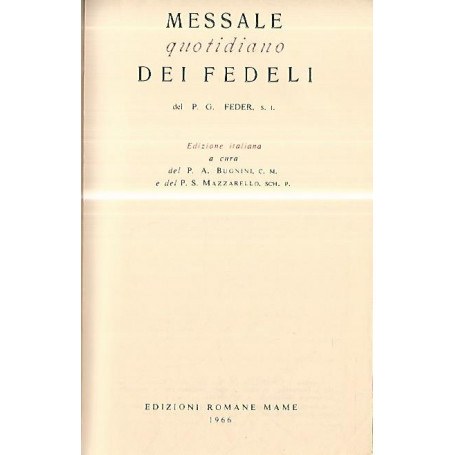 Messale quotidiano dei fedeli