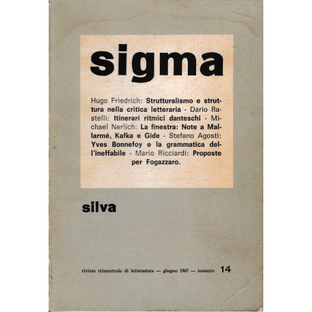 Sigma. Rivista trimestrale di letteratura - Giugno 1967 - n. 14