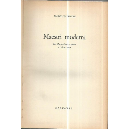 Maestri moderni