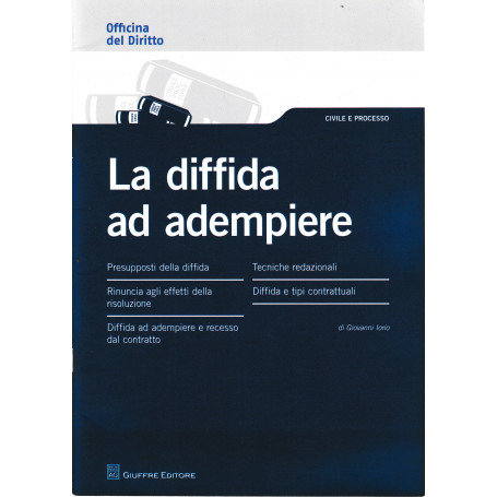 La diffida ad adempiere