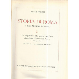 Storia di Roma e del mondo Romano. Vol II. La Repubblica dalla guerra con Pirro ai prodromi di quella con Perseo