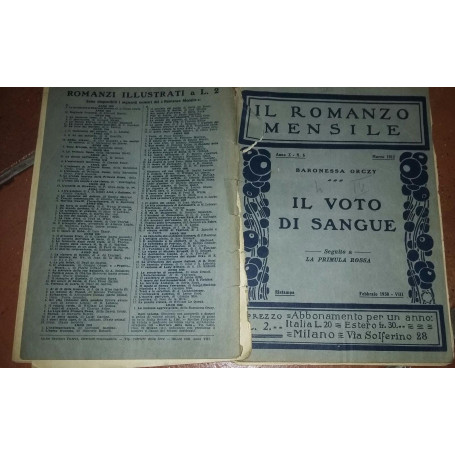 Il voto di sangue.Romanzo mensile