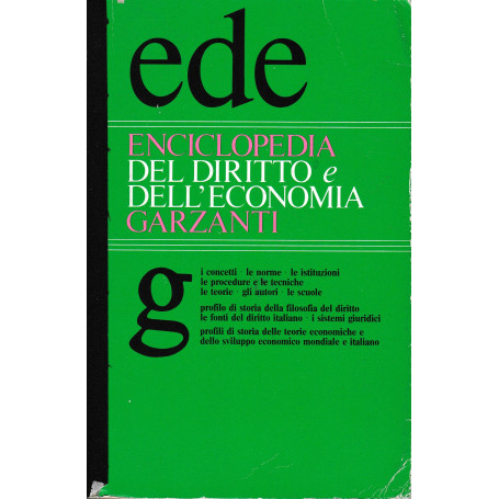 Enciclopedia del diritto e dell'economia Garzanti