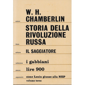 Storia della Rivoluzione russa  terzo volumeLibrisaggi