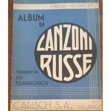 ALBUM DI CANZONI RUSSE TRASCRIZIONI PER FISARMONICHE
