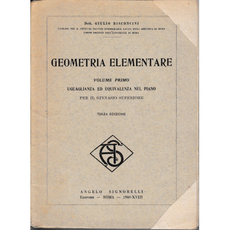 Geometria elementare  volume primo