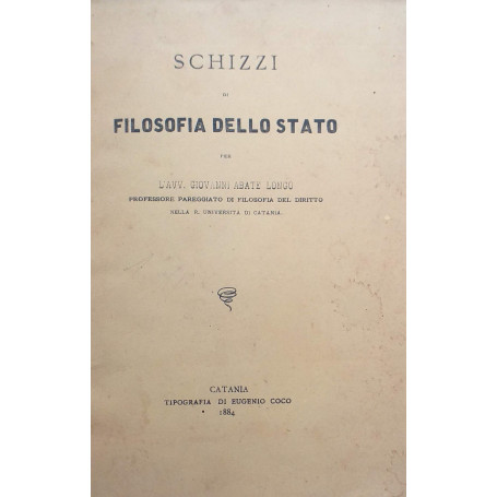 Schizzi di filosofia dello stato