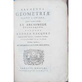 Elementa Geometriae planae ac solidae quibusa ccedunt selecta ex Archimede theoremata