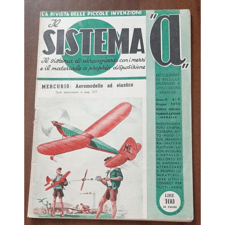 Il sistema a : Rivista mensile delle piccole invenzioni MERCURIO: AEROMODELLO AD ELASTICO