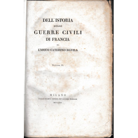 Dell'istoria delle guerre civili di Francia   volume II°Librisaggi