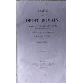 Traité de Droit Romain