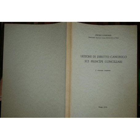 Lezioni di diritto canonico sui principi conciliari. Seconda ristampa
