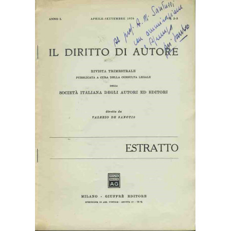 Il diritto di autore. Estratto