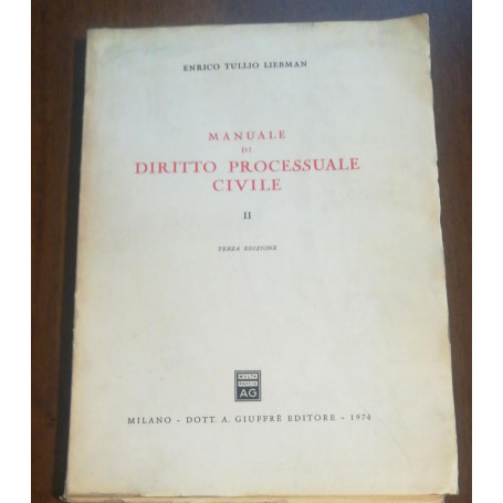 MANUALE DI DIRITTO PROCESSUALE CIVILE