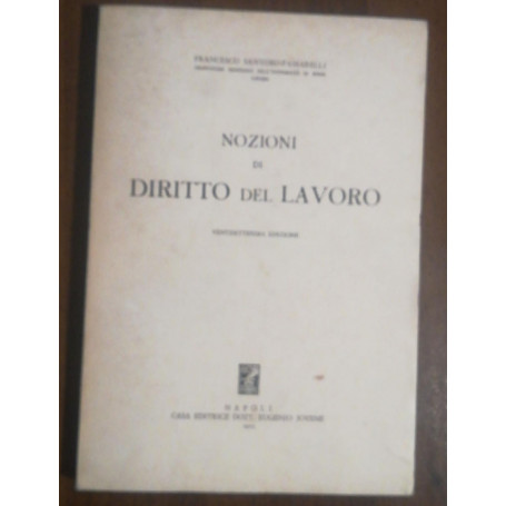 NOZIONI DI DIRITTO DEL LAVORO