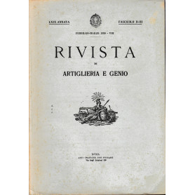 Rivista di Artiglieria e Genio. 69^ annata