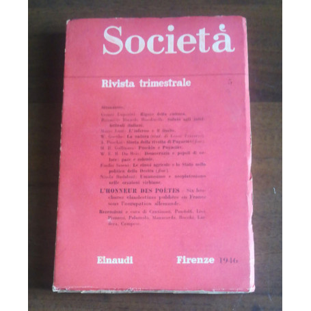 SOCIETA RIVISTA TRIMESTRALE