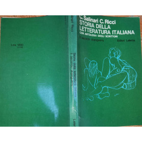 Storia della letteratura italiana con antologia degli scrittori  Volume II