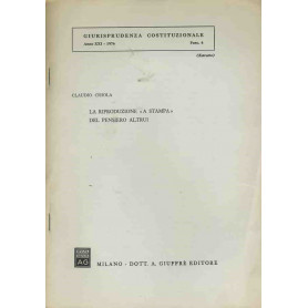 La riproduzione a stampa del pensiero altrui. Estratto