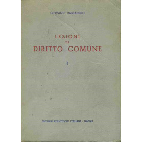 Lezioni di diritto comune. I