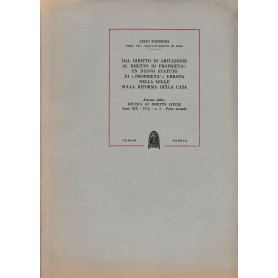 Estratto dalla: Rivista di Diritto civile. Anno XIX - 1973 - n. 3 - Parte seconda