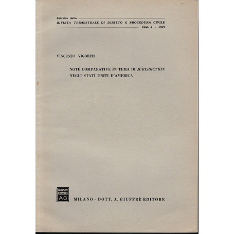 Rivista trimestrale di Diritto e Procedura Civile. Fasc. 3 - 1969 (estratto)