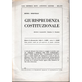 Giurisprudenza Costituzionale. Anno XVII - 1972 - Fasc. 3-4 (estratto)