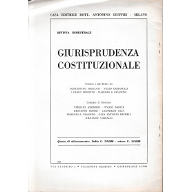 Giurisprudenza Costituzionale. Anno XVIII - 1973 - Fasc. 6 (estratto)