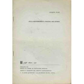 Sulla responsabilità politica dei giudici. EstrattoLibrisaggi