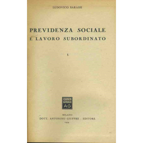 Previdenza sociale e lavoro subordinato