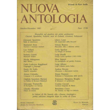 Nuova antologia. Ottobre- dicembre 1983