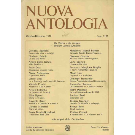 Nuova antologia. Ottobre - Dicembre 1979